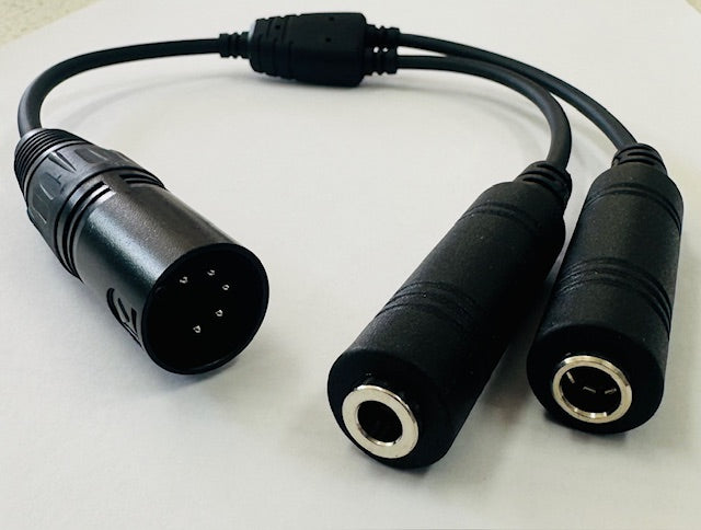 Dual GA to 5 Pin XLR Adapter