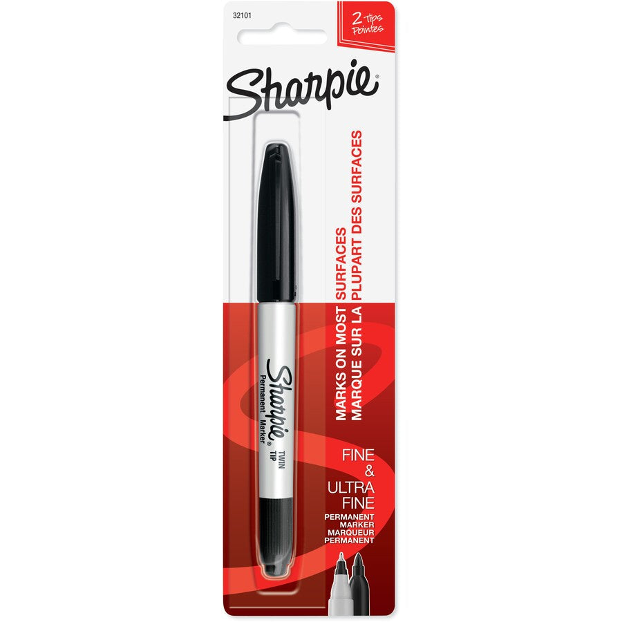 Sharpie Twin Tip Ultra Fine Marker - Black