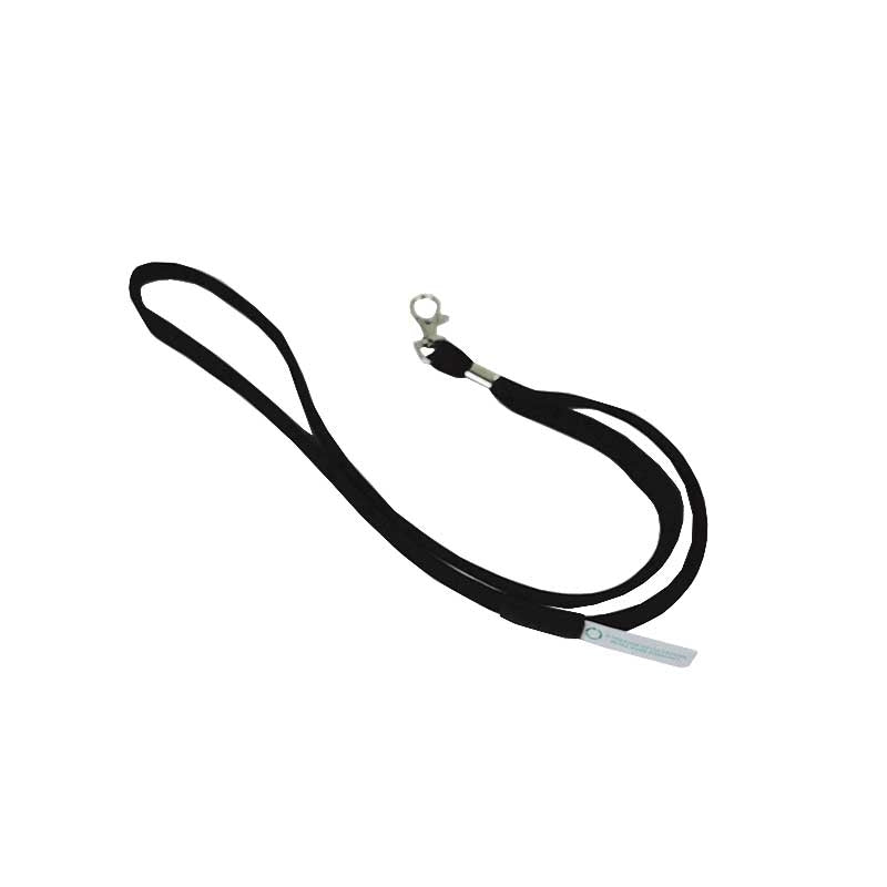 pet recycled lanyard black 1