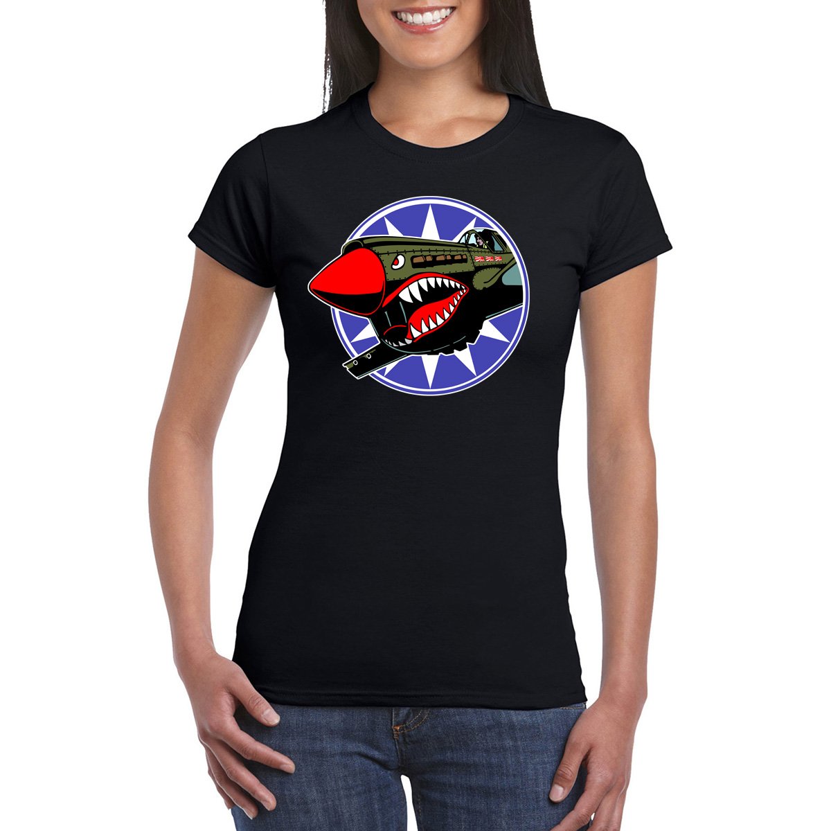 FLYING TIGERS Semi-Fitted Women's T-Shirt